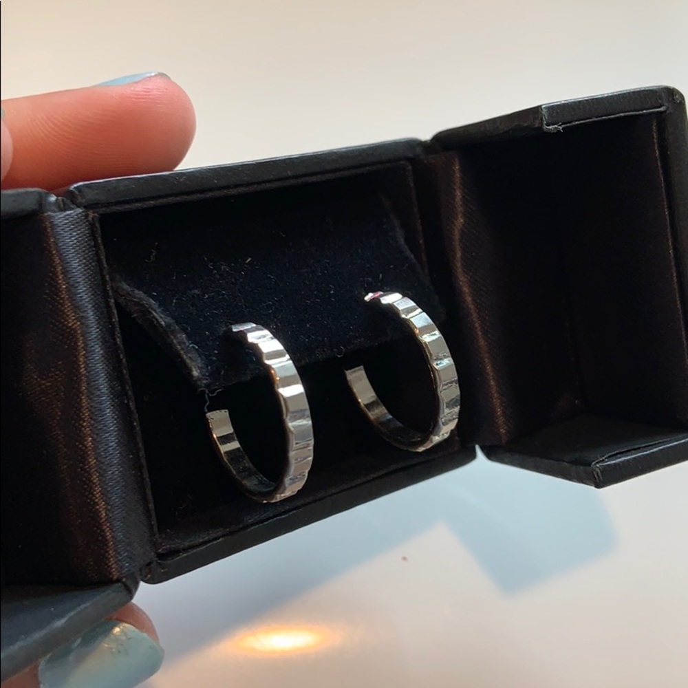 Claire’s Silver Hoop Earrings